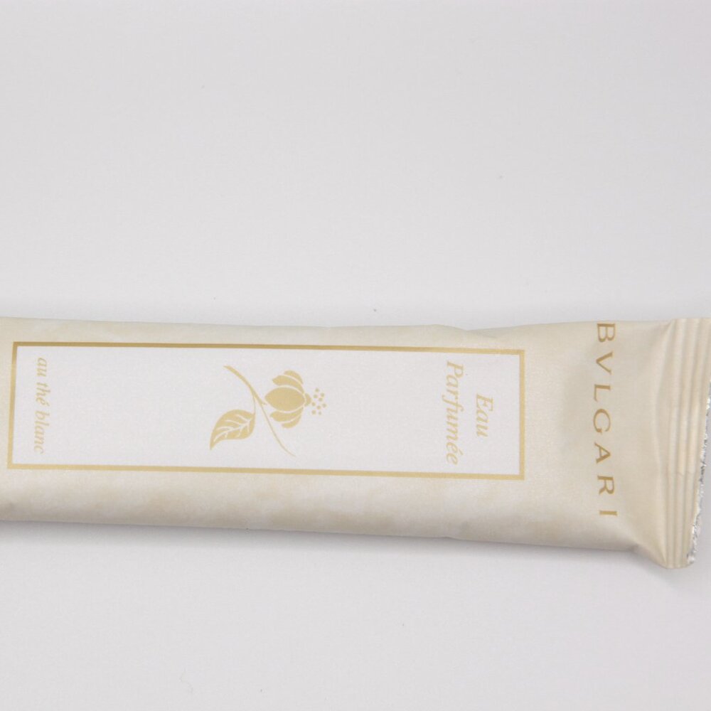 BVLGARI au thé Blanc (White Tea) Pack of 10 NEW 12g Oshibori Refreshing Towel